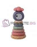 Сензорни блокове за деца меки Монтесори кула 8 части